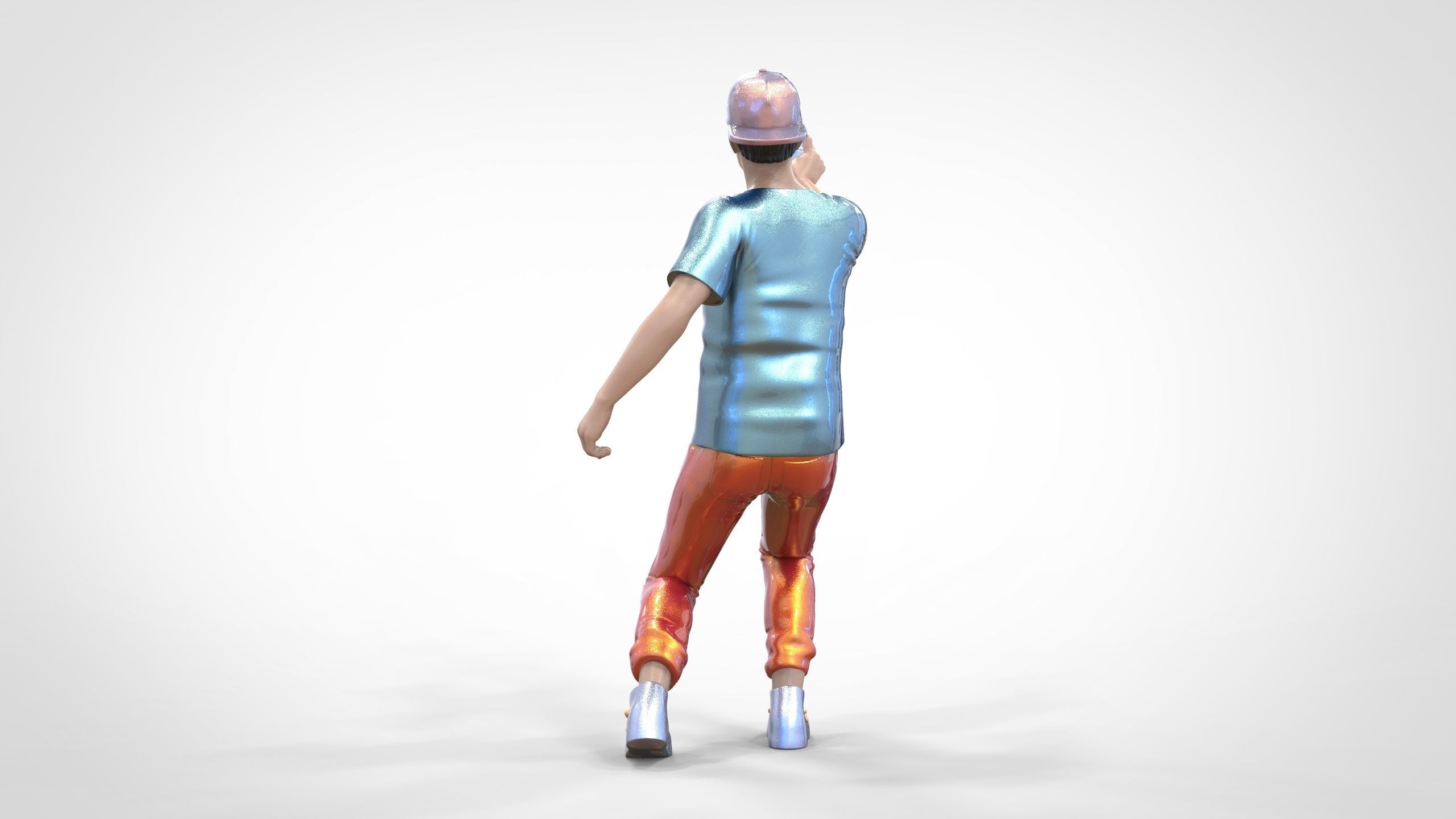 N3 Man spraying paint on the wall 1 64 Miniature 3D print model_8