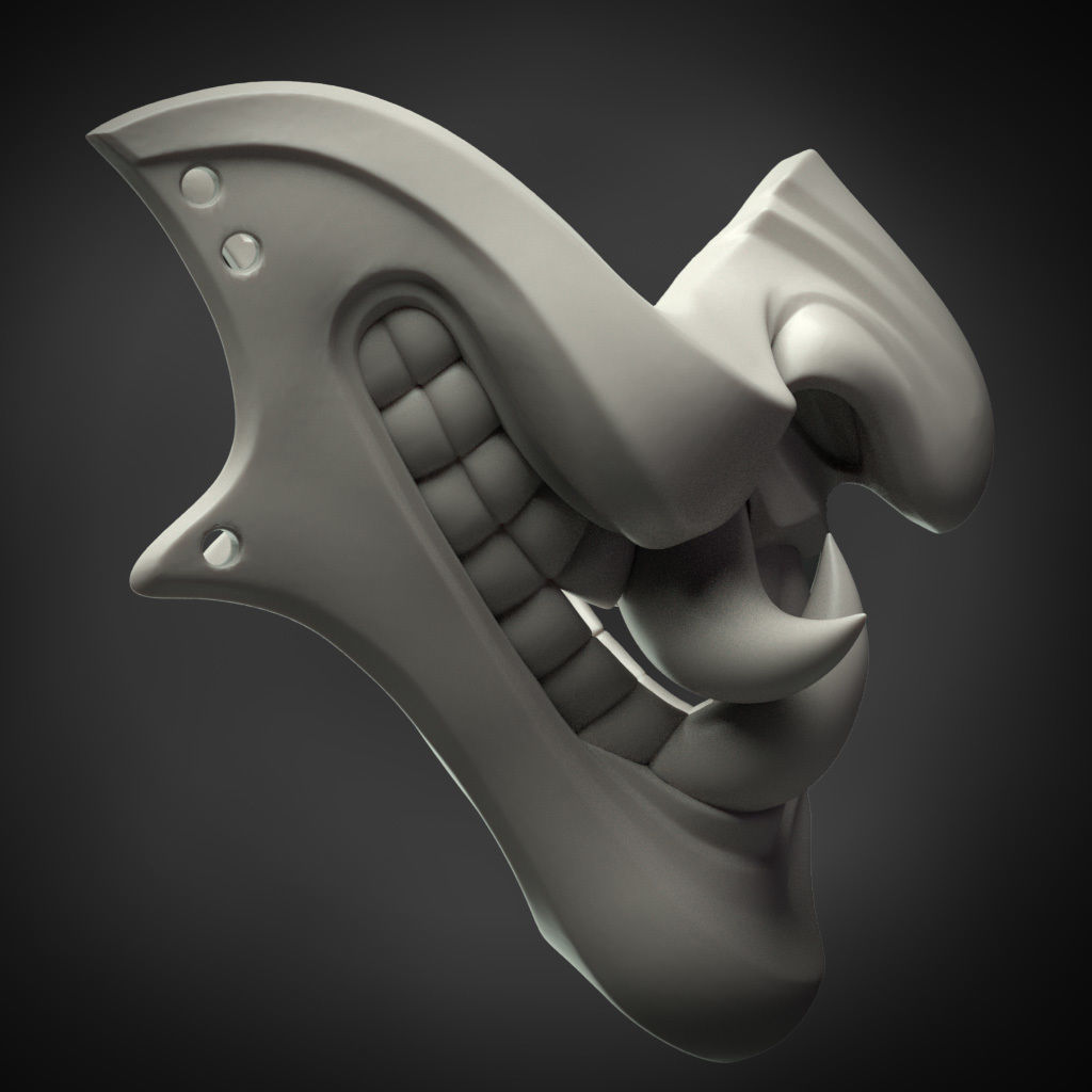 Ninja Hannya Mask 3D print model_4
