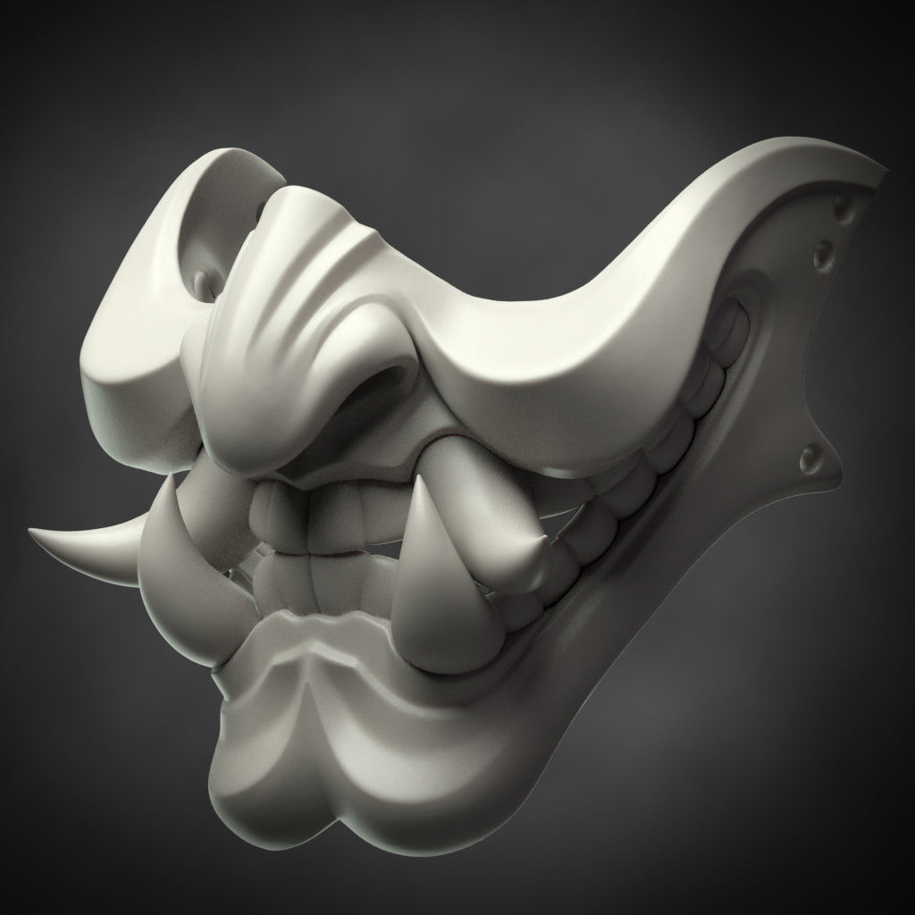 Ninja Hannya Mask 3D print model_2