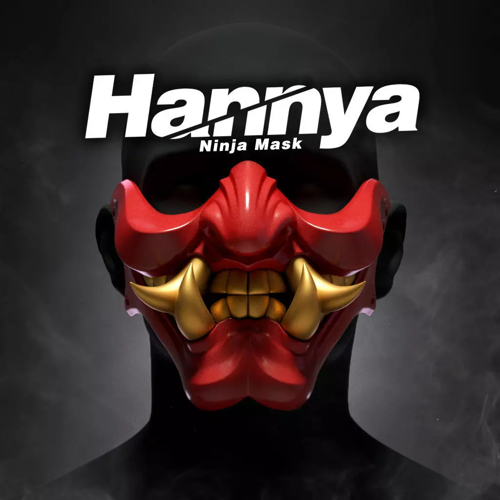 Ninja Hannya Mask 3D print model_0