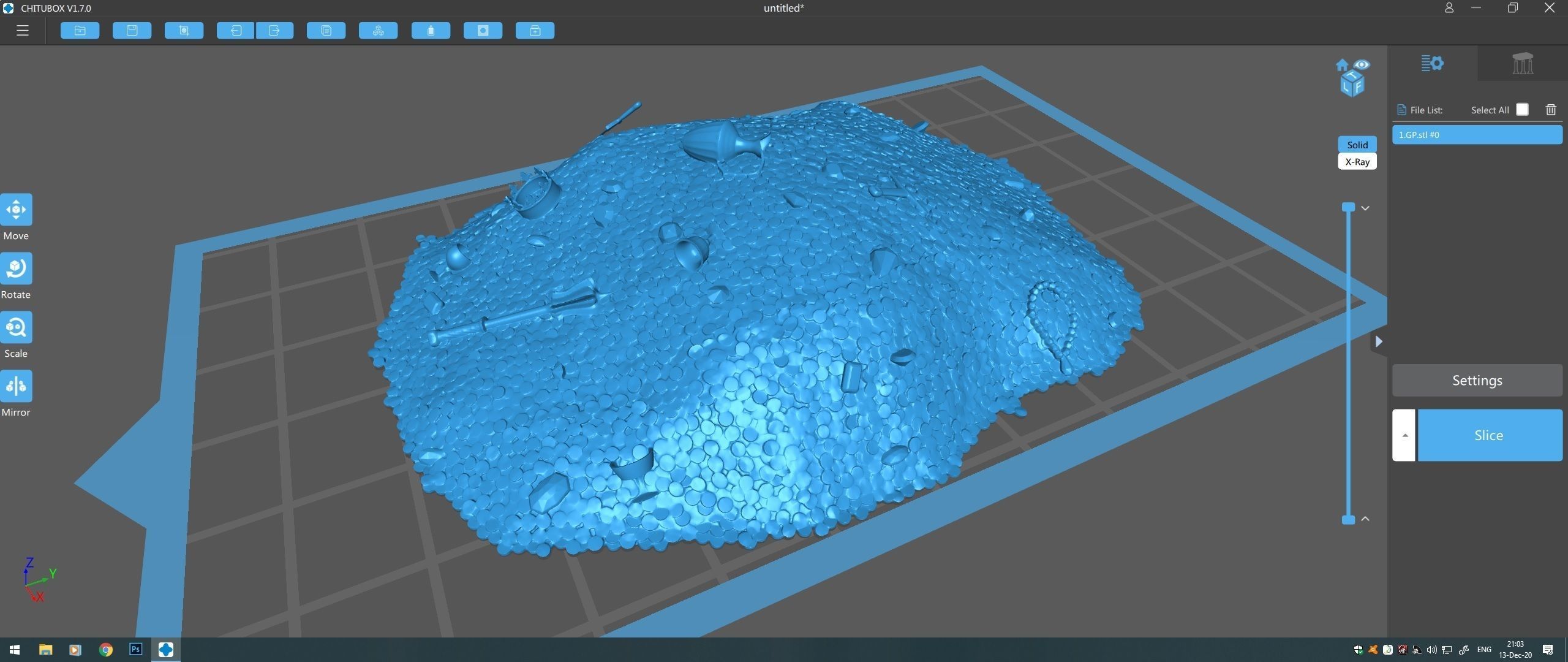 Pile of gold Low-poly 3D model_9