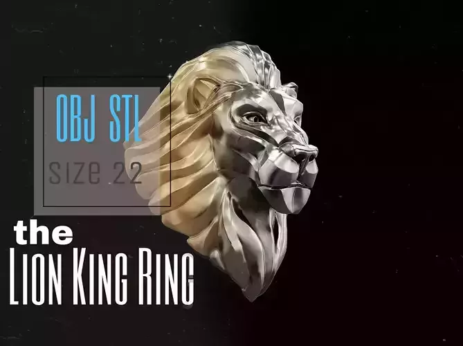The Lion King Ring 3D print model