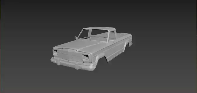 Jeep J10 1986 Body For Print 3D print model
