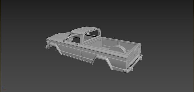 Jeep J10 1986 Body For Print 3D print model 3