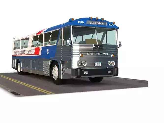  MCI MC-5A 1967 Bus  3D model