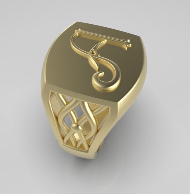 Alphabet Latin A 3D print model_4