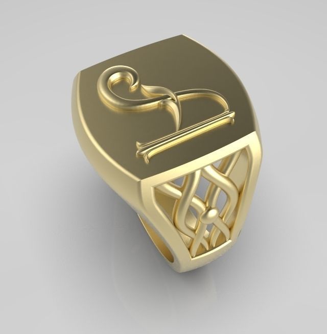 Alphabet Latin A 3D print model_6