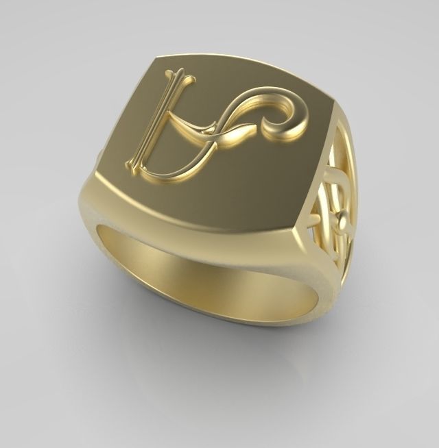 Alphabet Latin A 3D print model_8