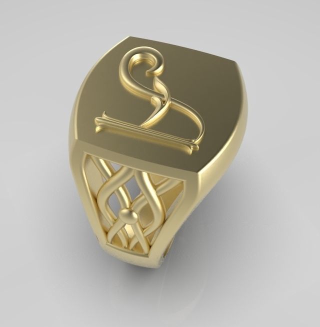 Alphabet Latin A 3D print model_7