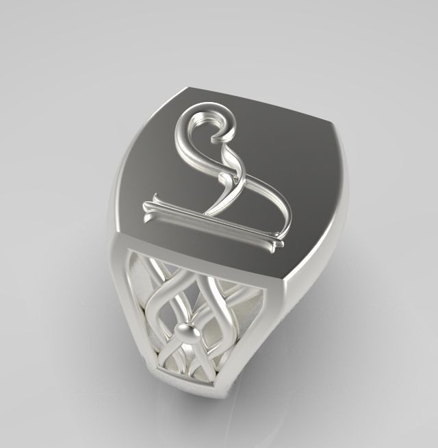 Alphabet Latin A 3D print model_10