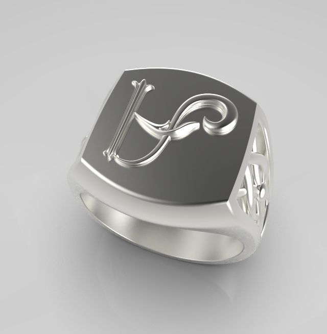 Alphabet Latin A 3D print model_16