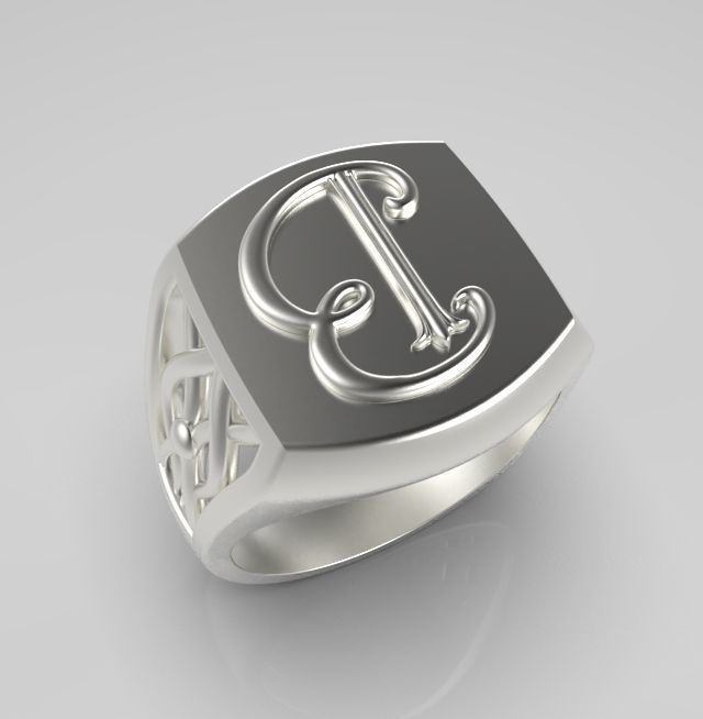 Alphabet Latin B 3D print model_17