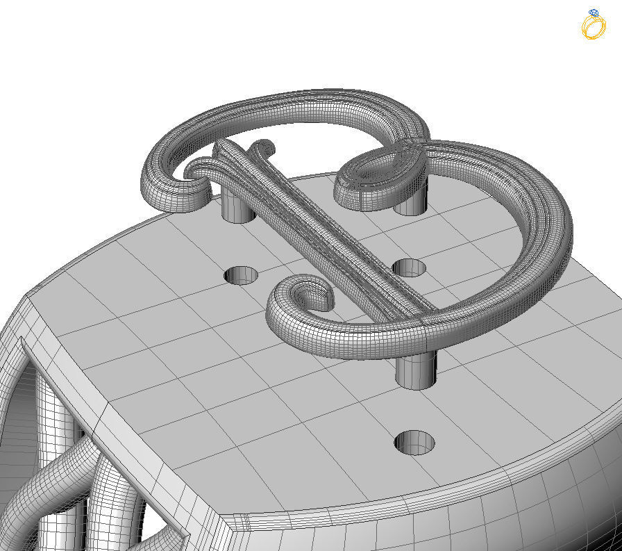 Alphabet Latin B 3D print model_1