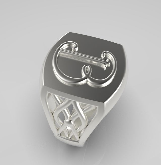 Alphabet Latin B 3D print model_10