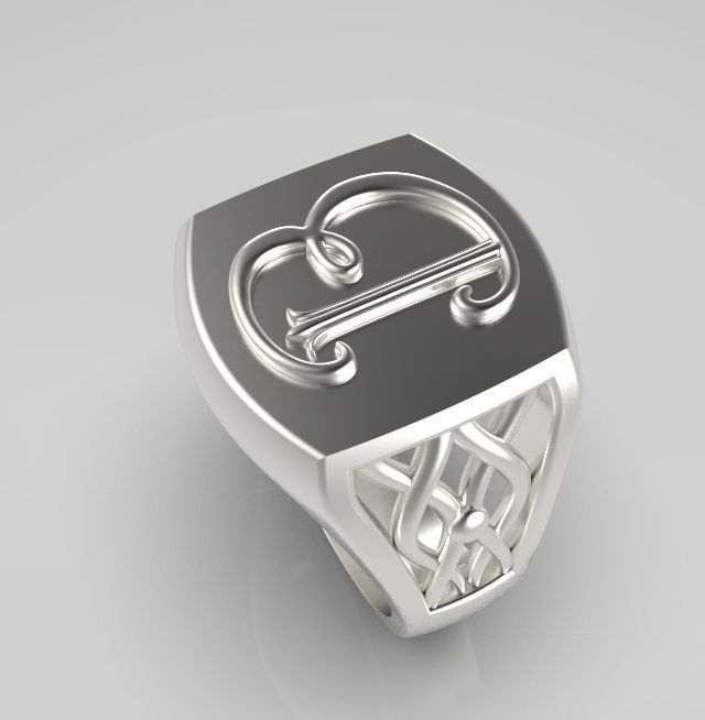 Alphabet Latin B 3D print model_15