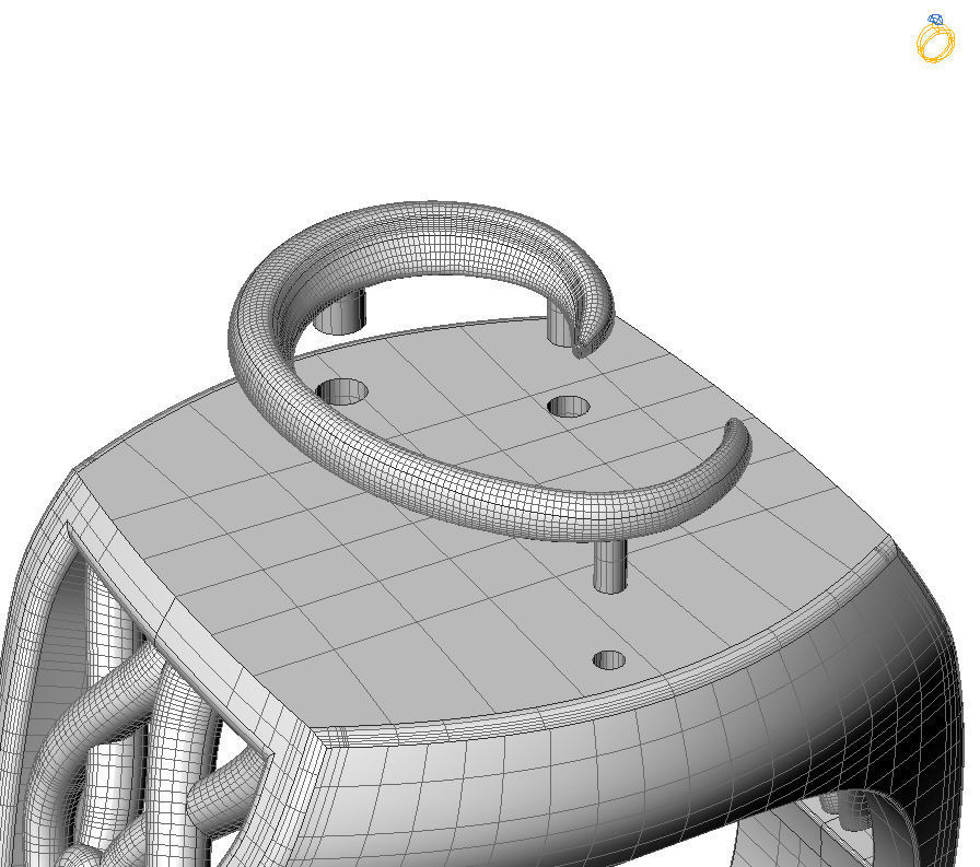 Alphabet Latin C 3D print model_1