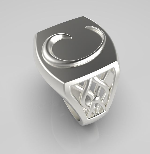 Alphabet Latin C 3D print model_15