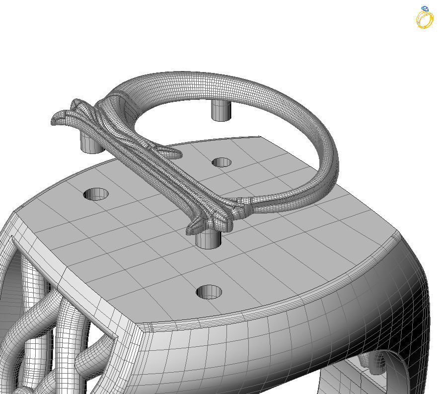 Alphabet Latin D 3D print model_1