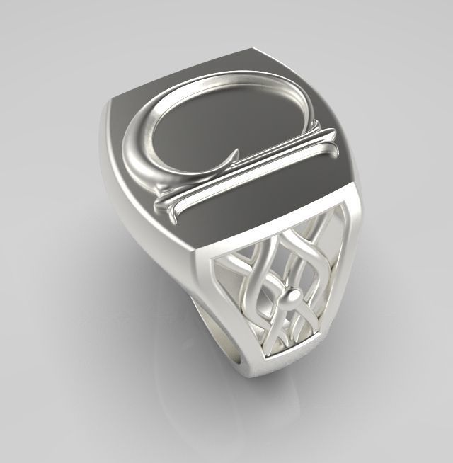 Alphabet Latin D 3D print model_15