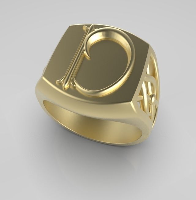 Alphabet Latin D 3D print model_4