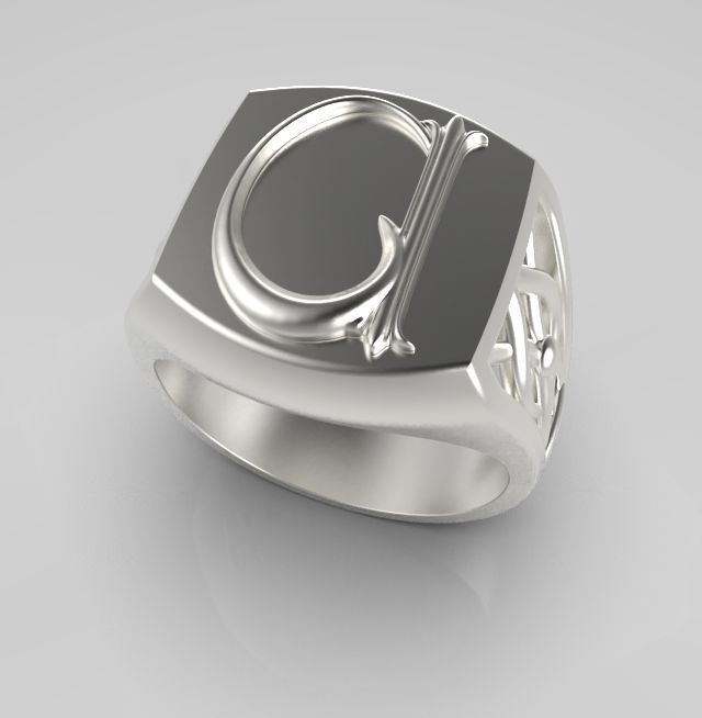 Alphabet Latin D 3D print model_16