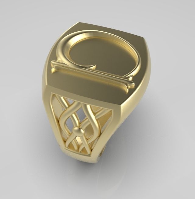 Alphabet Latin D 3D print model_5