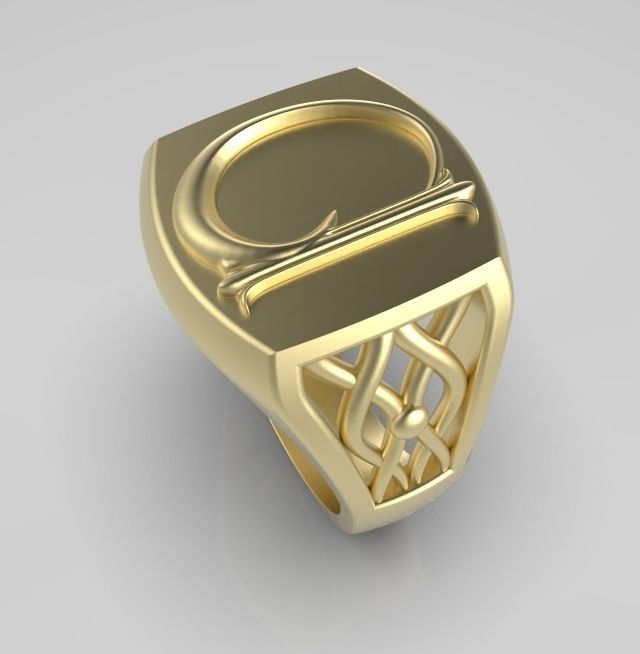 Alphabet Latin D 3D print model_6