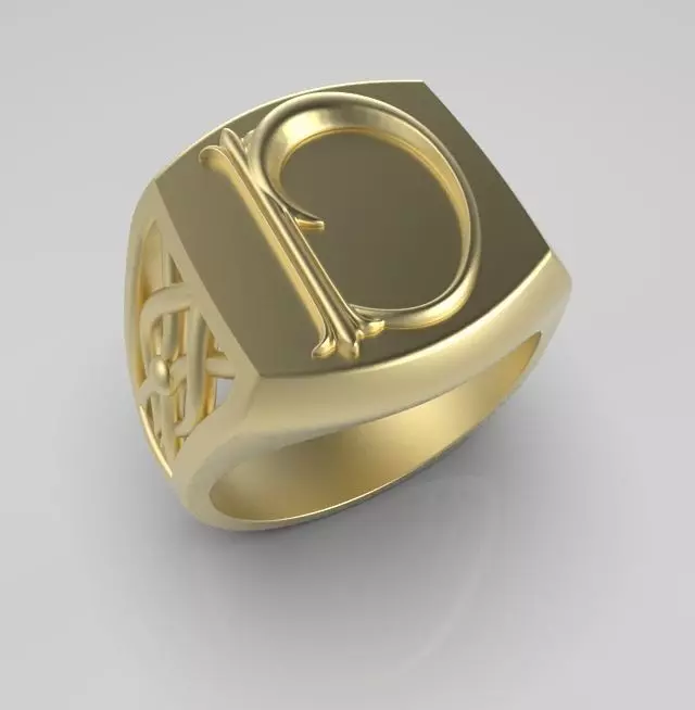 Alphabet Latin D 3D print model_0