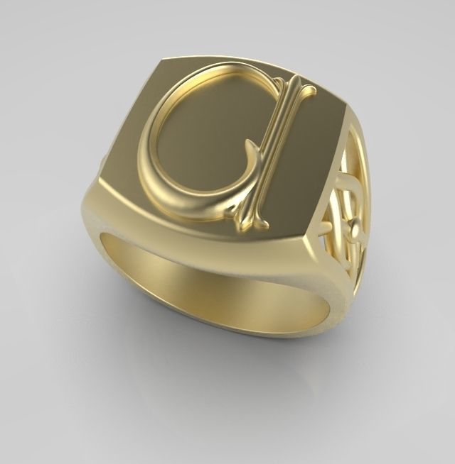 Alphabet Latin D 3D print model_8