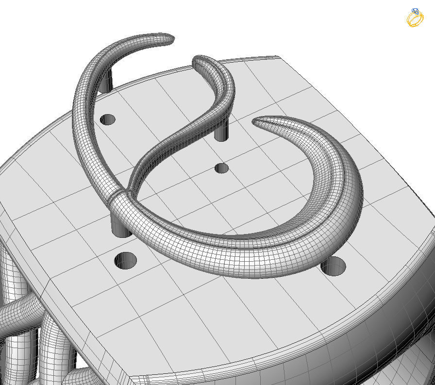 Alphabet Latin E 3D print model_1