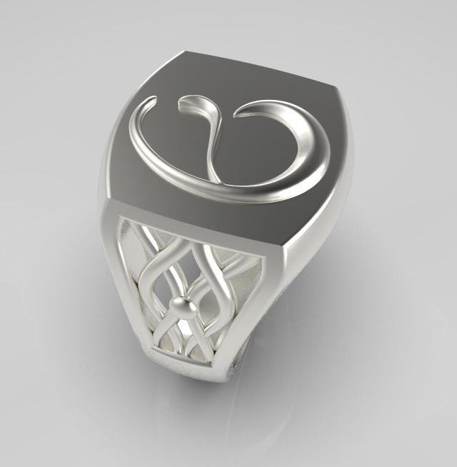 Alphabet Latin E 3D print model_12