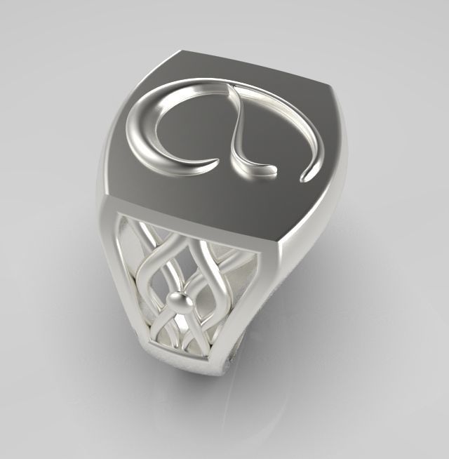 Alphabet Latin E 3D print model_16