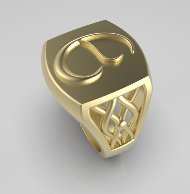 Alphabet Latin E 3D print model_7