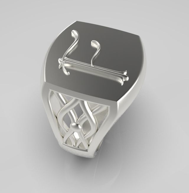 Alphabet Latin F 3D print model_12