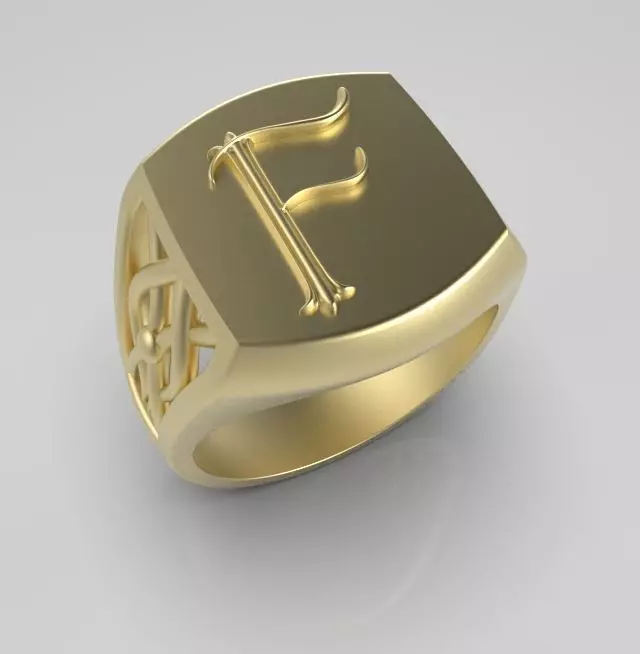 Alphabet Latin F 3D print model_0