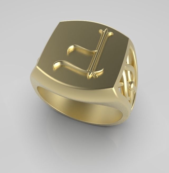 Alphabet Latin F 3D print model_3