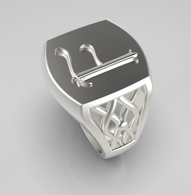 Alphabet Latin F 3D print model_11