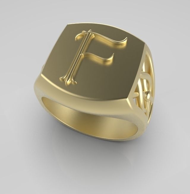 Alphabet Latin F 3D print model_6