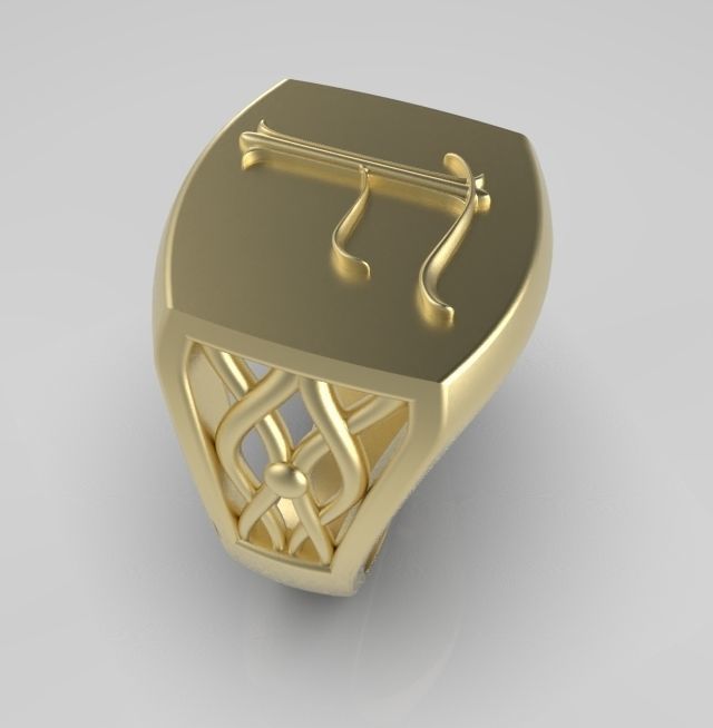 Alphabet Latin F 3D print model_8