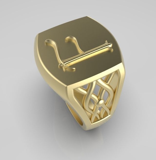 Alphabet Latin F 3D print model_4