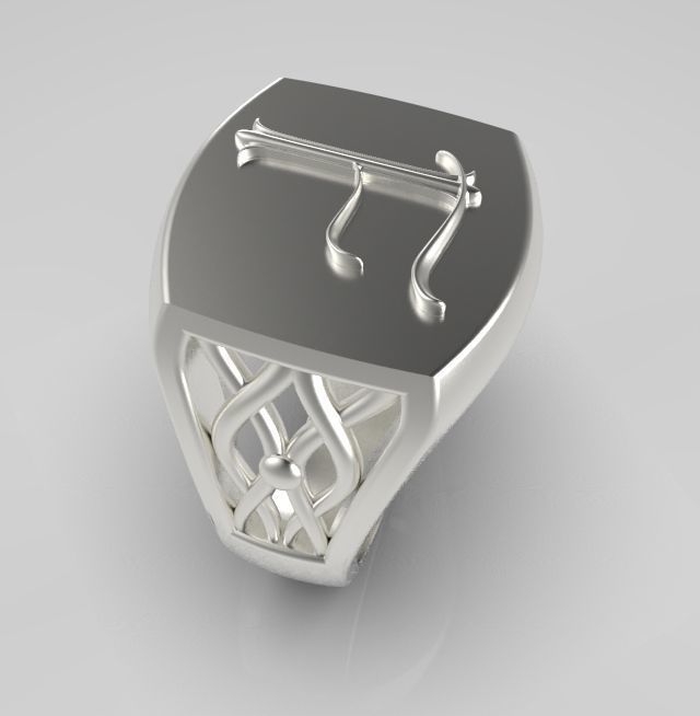 Alphabet Latin F 3D print model_16