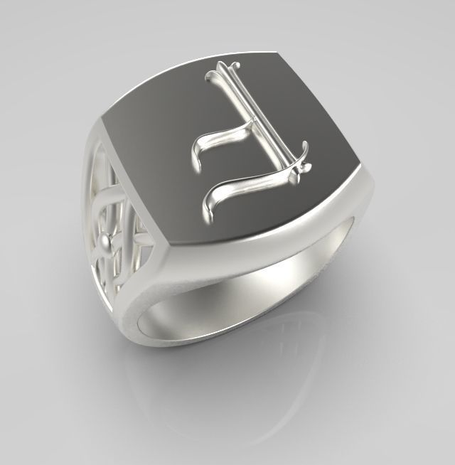 Alphabet Latin F 3D print model_9