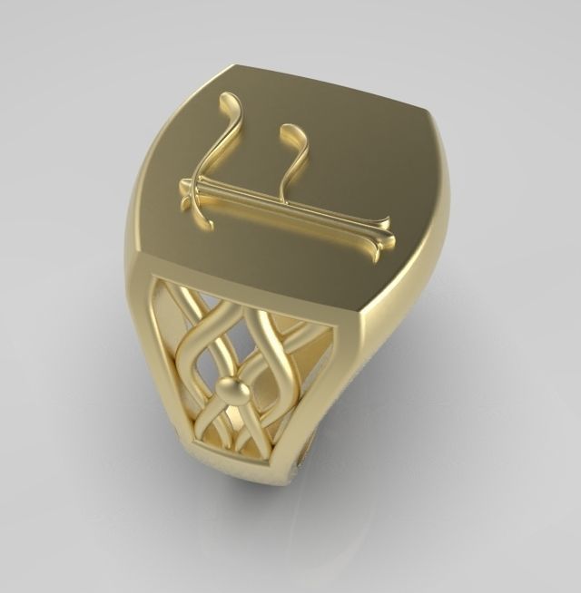 Alphabet Latin F 3D print model_5