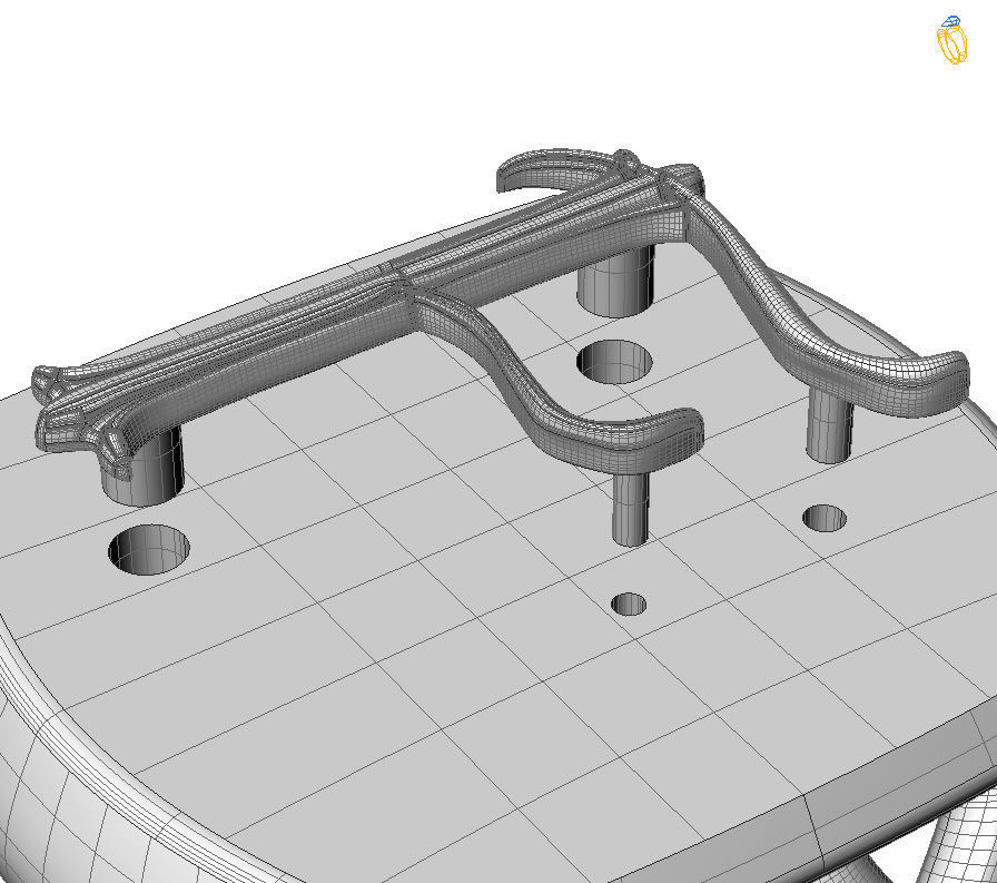 Alphabet Latin F 3D print model_1