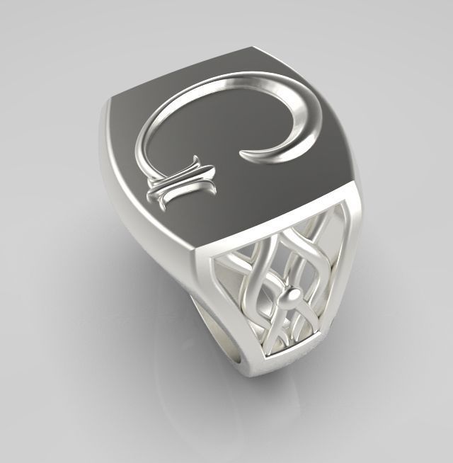 Alphabet Latin G 3D print model_15