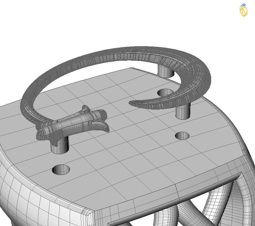 Alphabet Latin G 3D print model_1