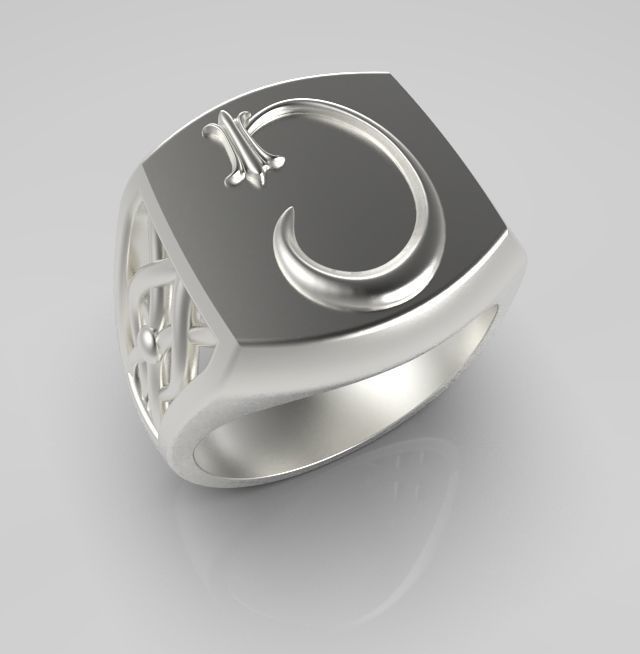 Alphabet Latin G 3D print model_9