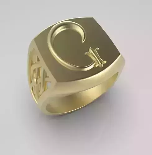 Alphabet Latin G 3D print model