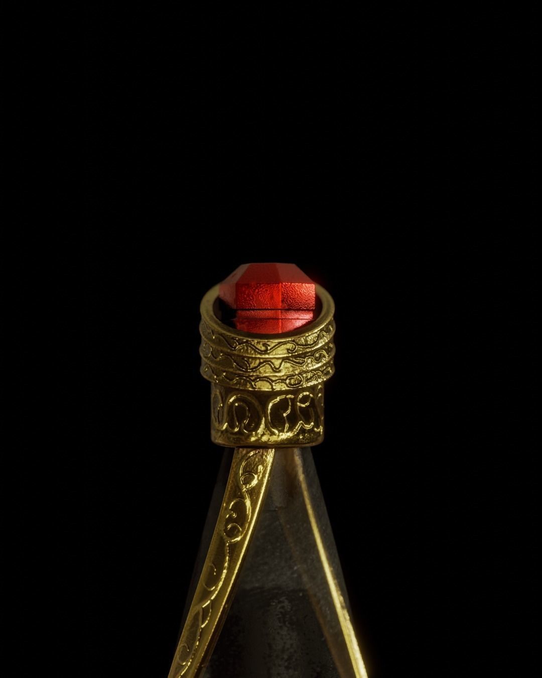 Dagger of Time Prince of Persia Custom 3D Model 3D model_4