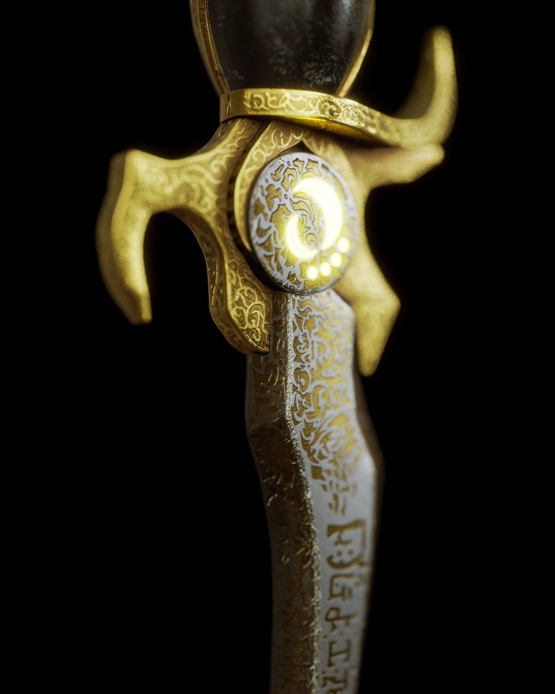 Dagger of Time Prince of Persia Custom 3D Model 3D model_3